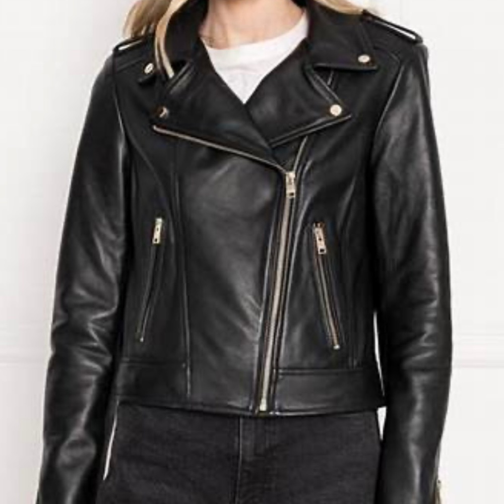 Zara Faux Leather Jacket - Size Medium